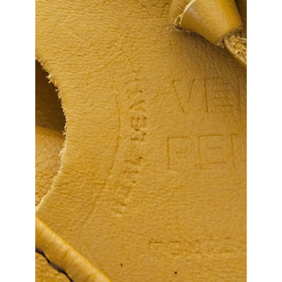 Think! Yellow Leather Shoulder Bag - Picture 10 of 14